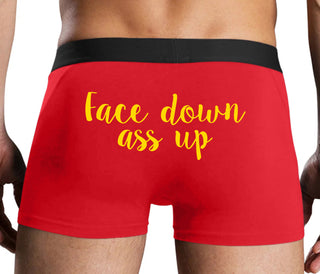 Face Down Ass Up - Red Boxer Brief