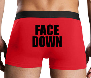 Face Down - Red Boxer Brief
