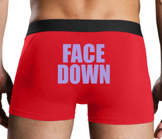 Face Down - Red Boxer Brief