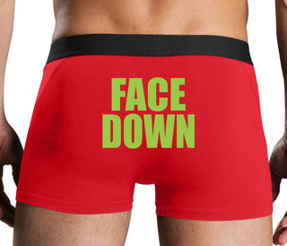 Face Down - Red Boxer Brief