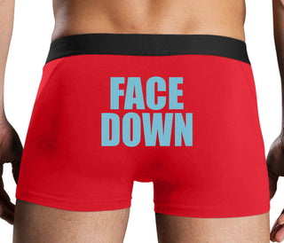 Face Down - Red Boxer Brief