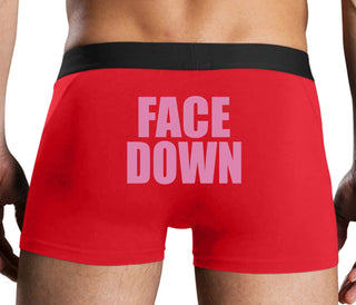 Face Down - Red Boxer Brief