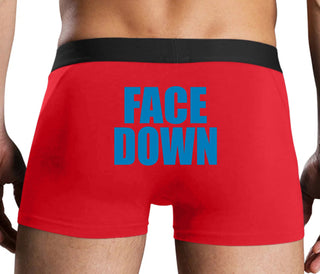 Face Down - Red Boxer Brief