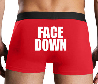 Face Down - Red Boxer Brief