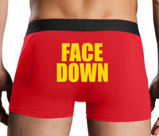 Face Down - Red Boxer Brief