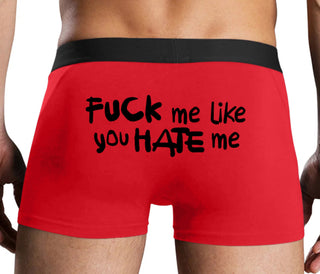 Fuck Me Like You Hate Me - Red Boxer Brief