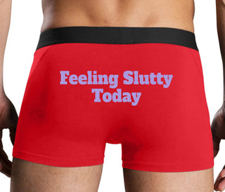Feeling Slutty Today - Red Boxer Brief