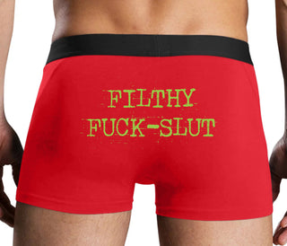 Filthy Fuck Slut - Red Boxer Brief