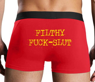 Filthy Fuck Slut - Red Boxer Brief