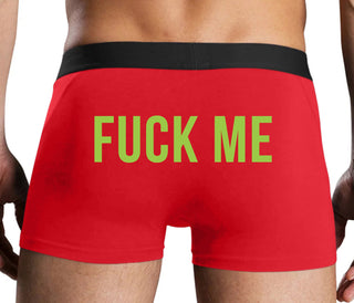 Fuck Me - Red Boxer Brief