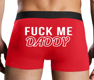 Fuck Me Daddy - Red Boxer Brief