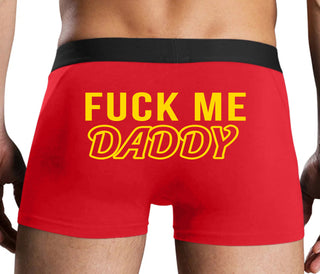 Fuck Me Daddy - Red Boxer Brief