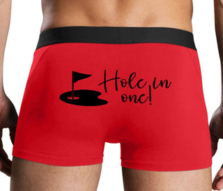 Hole In One - Funny Golf - Red Boxer Brief