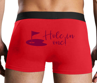 Hole In One - Funny Golf - Red Boxer Brief
