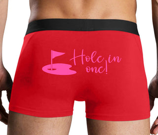 Hole In One - Funny Golf - Red Boxer Brief