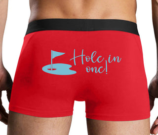 Hole In One - Funny Golf - Red Boxer Brief