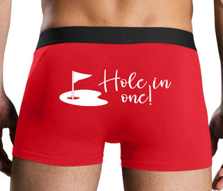 Hole In One - Funny Golf - Red Boxer Brief