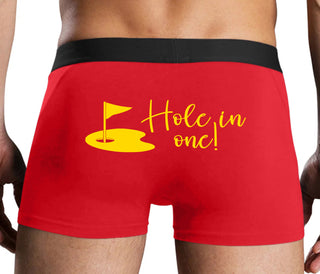 Hole In One - Funny Golf - Red Boxer Brief