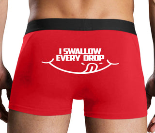 I Swallow Every Drop - Red Boxer Brief