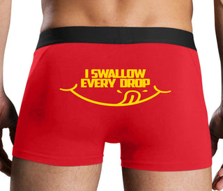 I Swallow Every Drop - Red Boxer Brief