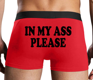 In My Ass Please - Red Boxer Brief