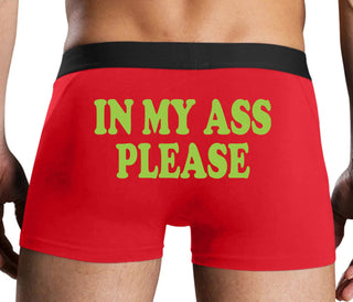 In My Ass Please - Red Boxer Brief