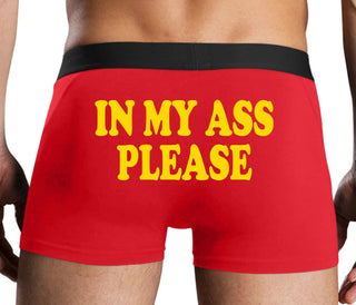 In My Ass Please - Red Boxer Brief