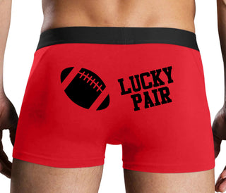 Lucky Pair - Football - Red Boxer Brief