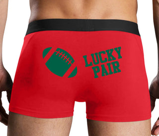 Lucky Pair - Football - Red Boxer Brief