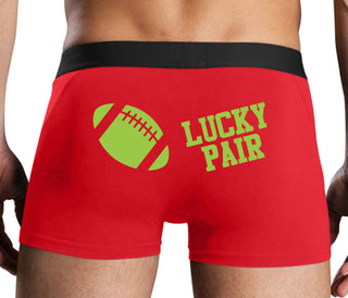 Lucky Pair - Football - Red Boxer Brief
