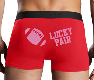 Lucky Pair - Football - Red Boxer Brief