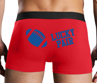 Lucky Pair - Football - Red Boxer Brief