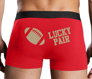 Lucky Pair - Football - Red Boxer Brief