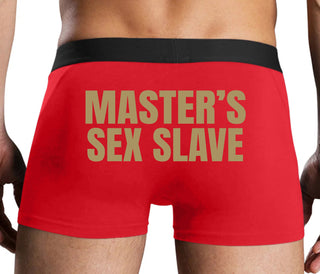 Masters Sex Slave - Red Boxer Brief