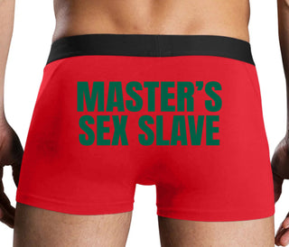 Masters Sex Slave - Red Boxer Brief