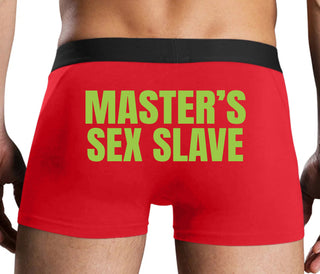 Masters Sex Slave - Red Boxer Brief