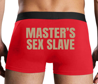 Masters Sex Slave - Red Boxer Brief