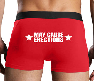 May Cause Erections - Red Boxer Brief
