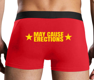 May Cause Erections - Red Boxer Brief