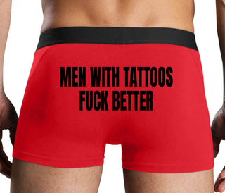 Men With Tattoos Fuck Better - Red Boxer Brief