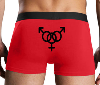 MMF Threesome - Red Boxer Brief