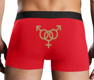 MMF Threesome - Red Boxer Brief