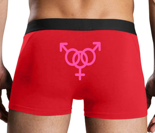 MMF Threesome - Red Boxer Brief