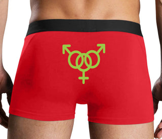 MMF Threesome - Red Boxer Brief