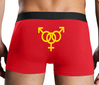 MMF Threesome - Red Boxer Brief