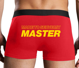 Made To Serve My Master - Red Boxer Brief