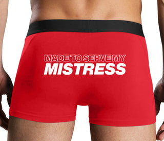 Made To Serve My Mistress - Red Boxer Brief