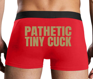 Pathetic Tiny Cuck - Red Boxer Brief