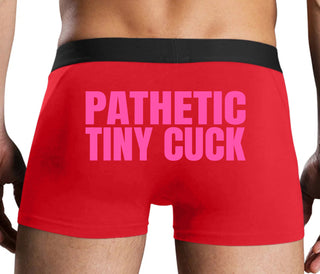 Pathetic Tiny Cuck - Red Boxer Brief