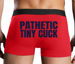 Pathetic Tiny Cuck - Red Boxer Brief